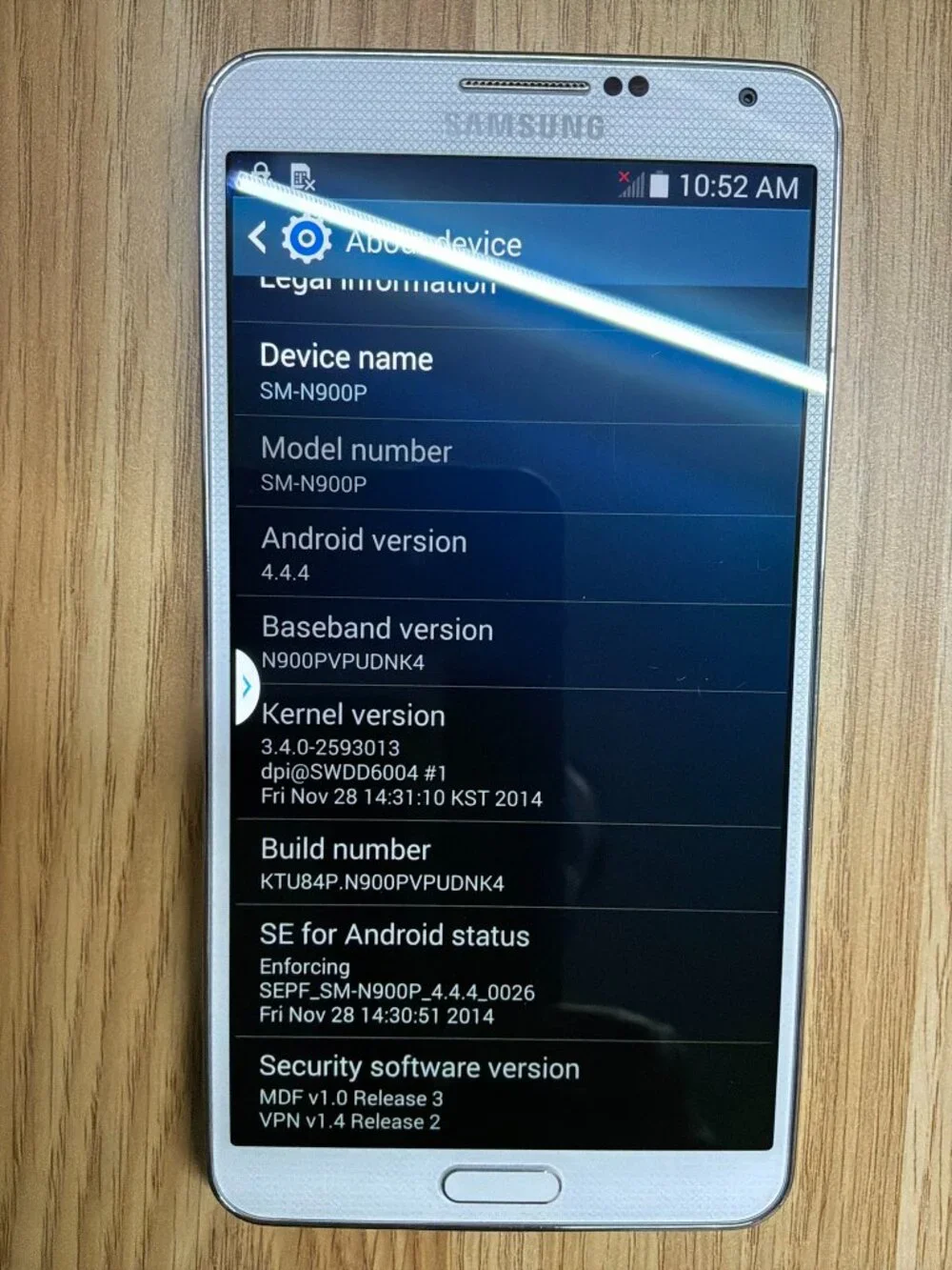 Samsung Galaxy Note 3 SM-N900P 32GB White Sprint Locked w/ S Pen Android Phone